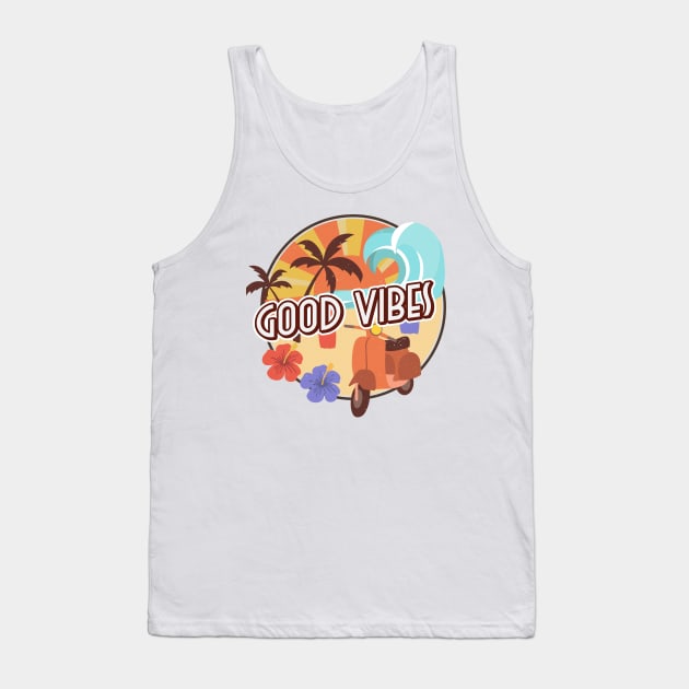 Island Style Good Vibes Shirt Tank Top by Hayden Mango Collective 